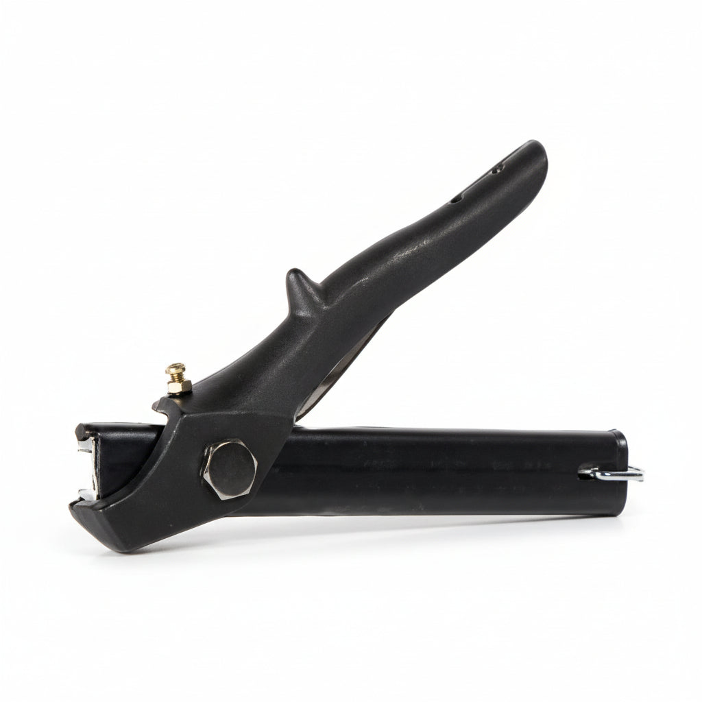 Black welding gun on a white background