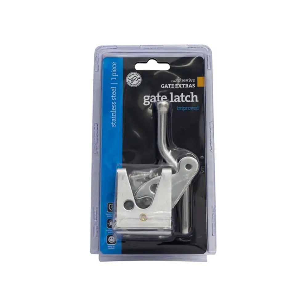 Trio Gate Latch Improved Stainless Steel