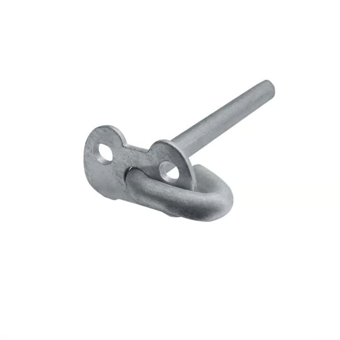 Metal latch on a white background