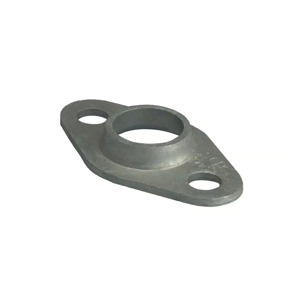 Metal flange on a white background