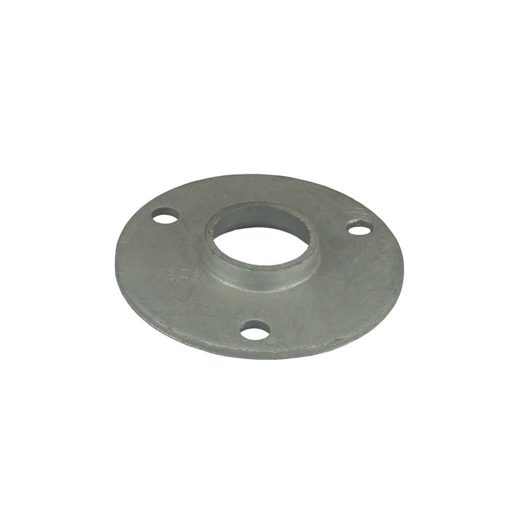 Metal flange on a white background