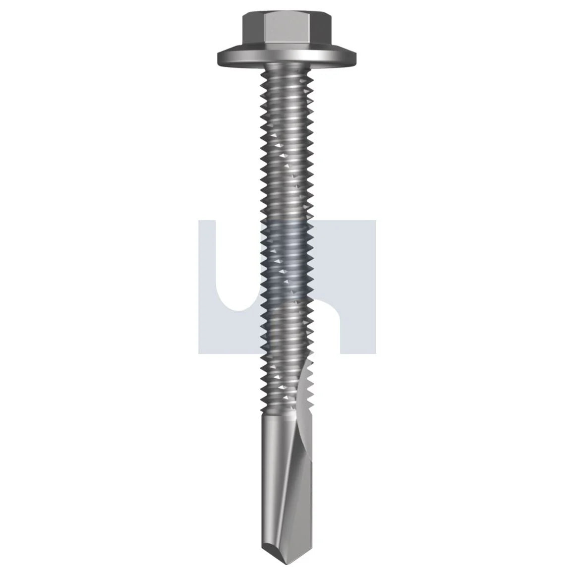 Hobson S500 CL4 Flanged Hex Self-Drilling Screw: 12-24 x 50 - 100pk