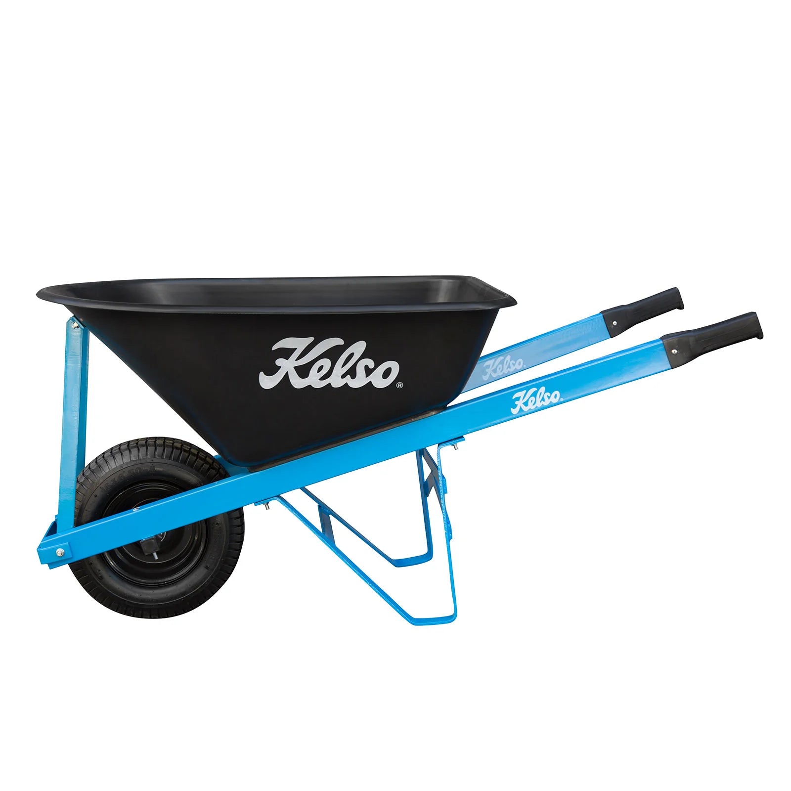 Kelso Tradesmans 100L Poly Tray Wheelbarrow 6.5" Pneumatic Wheel