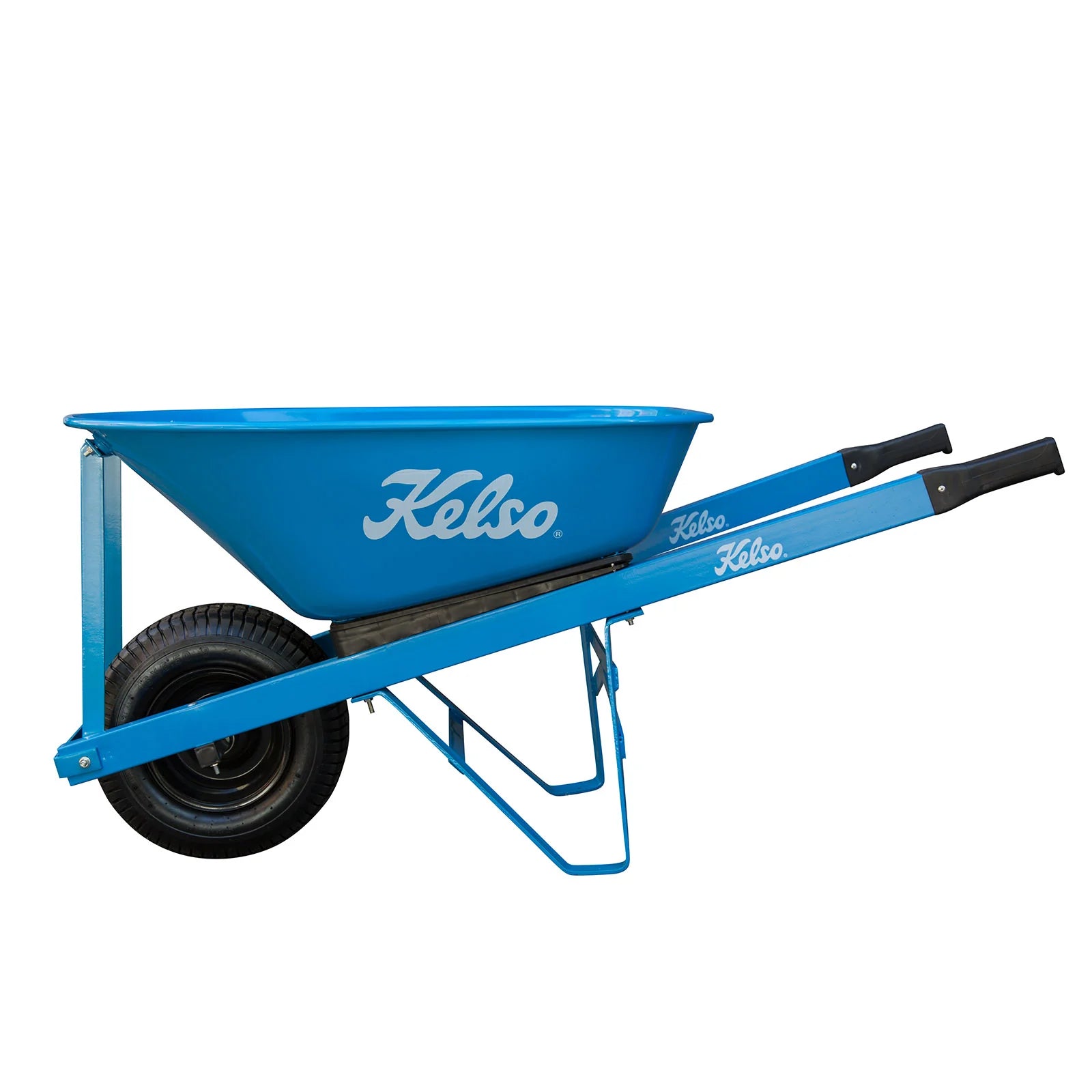 Kelso Tradesmans 100L Steel Tray Wheelbarrow 6.5" Pneumatic Wheel