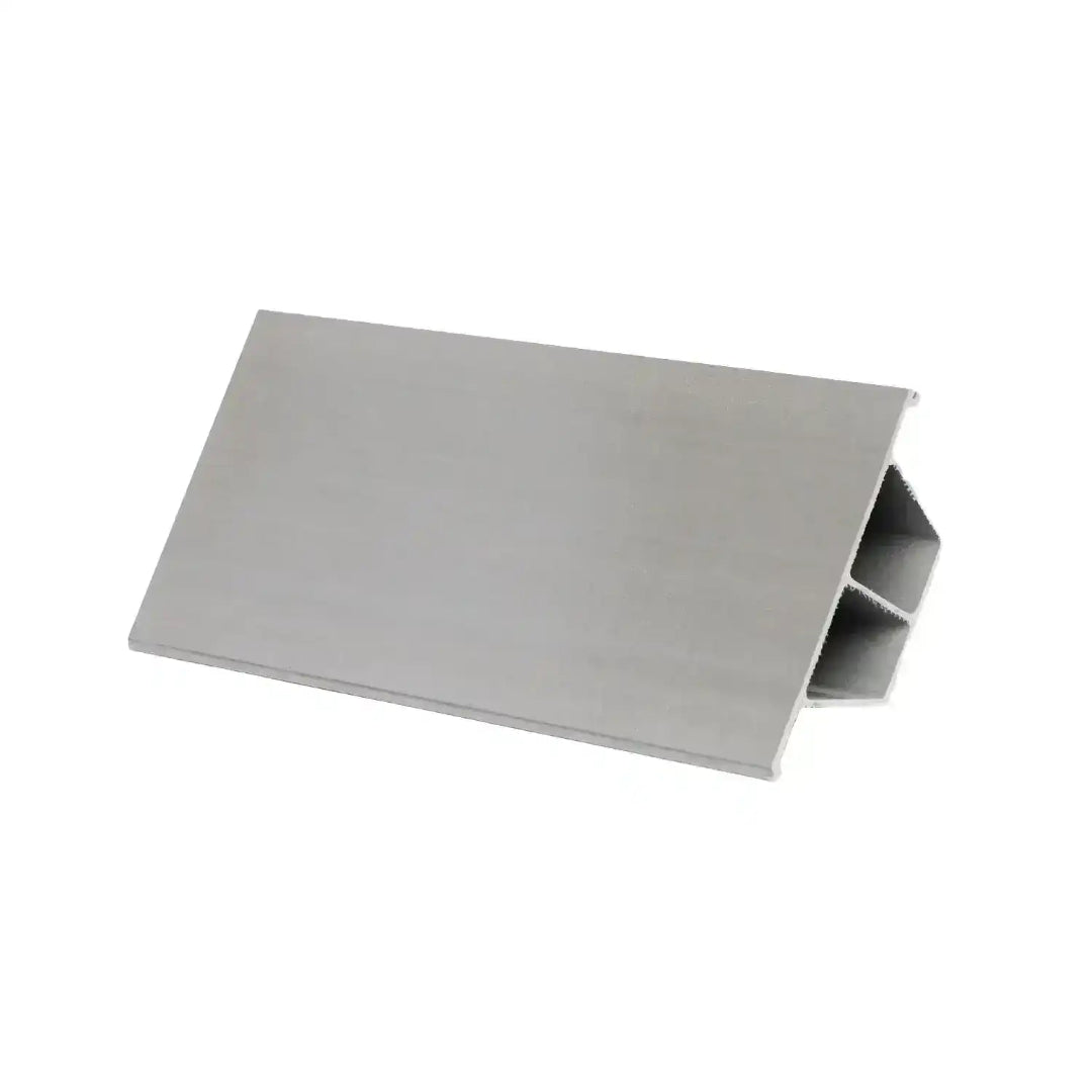 Metallic rectangular object on a white background