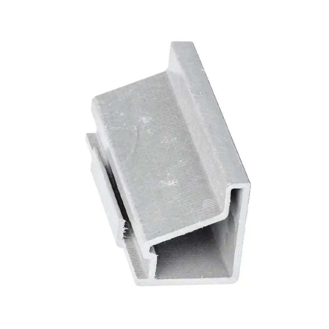 Metal profile on a white background