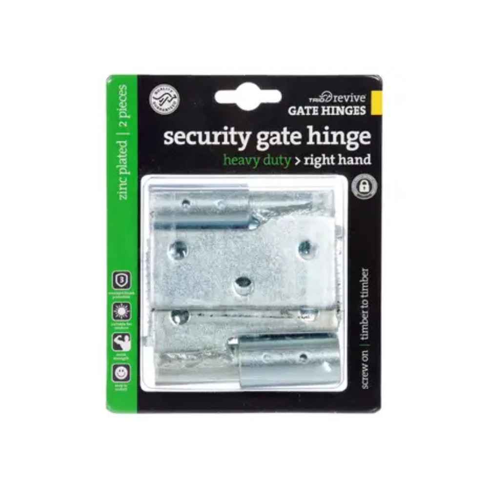 Trio Galvanised Gate Hinge 88 x 86 x 4mm RH 2pk
