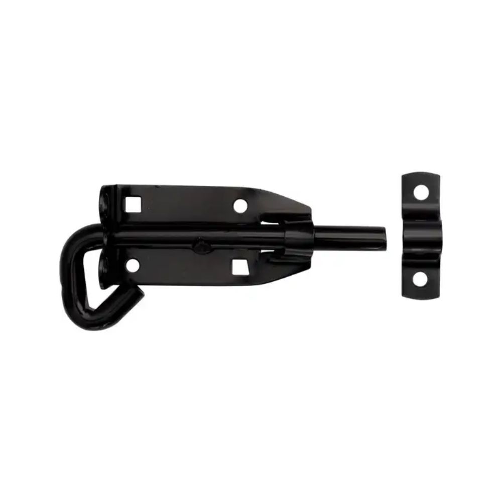 Trio Double Eye Padbolt Black 10 x150mm