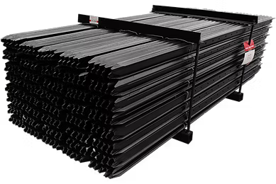 Stack of metal sheets on a black background