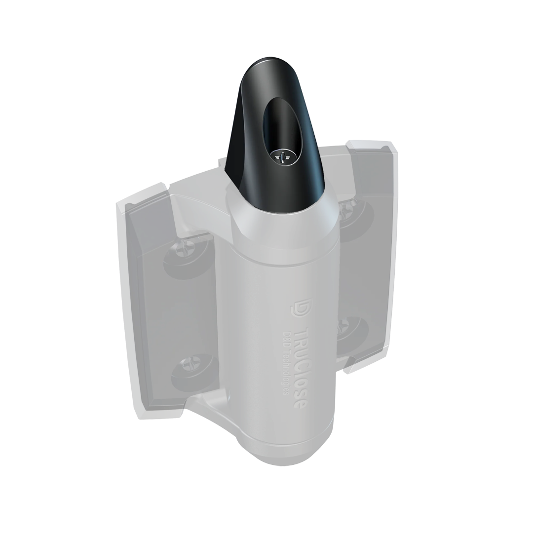 White and black device with a nozzle on a white background